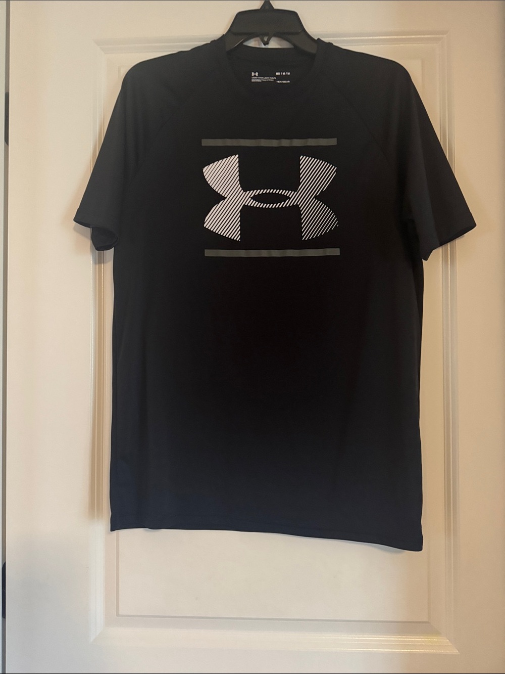 Under Armour Black Short-Sleeve Logo Performance Tee(1088)